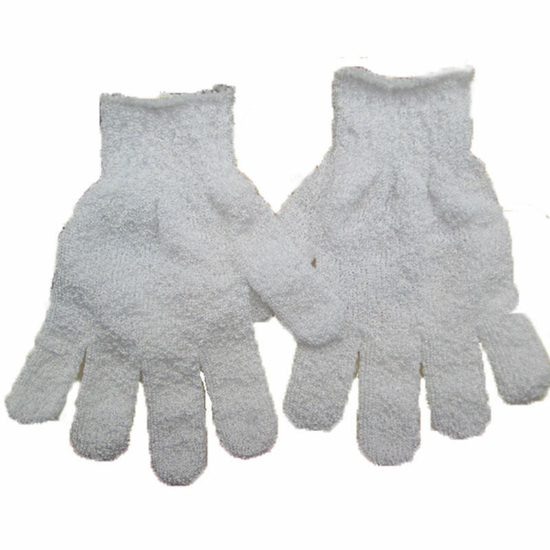 Shower Exfoliating Wash Skin Spa Foam Bath Gloves Massage Loofah Scrubber H TE