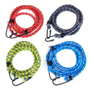 1pc 1.5m Bungee Cord Strap Heavy Tarp Stretch ElasticTie Down Hooks Bicycle-Tied