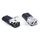10pcs 2pin Pluggable Spring Lock Wire Connector Cable Crimp Terminal J Ew