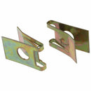 50pcs Bronze Tone Spring Metal Car Door Panel Spire Screw U-Type Clips