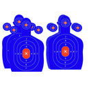 10x Adhesive Shooting Targets Reactive Splatter Paper Target Stickers Blue