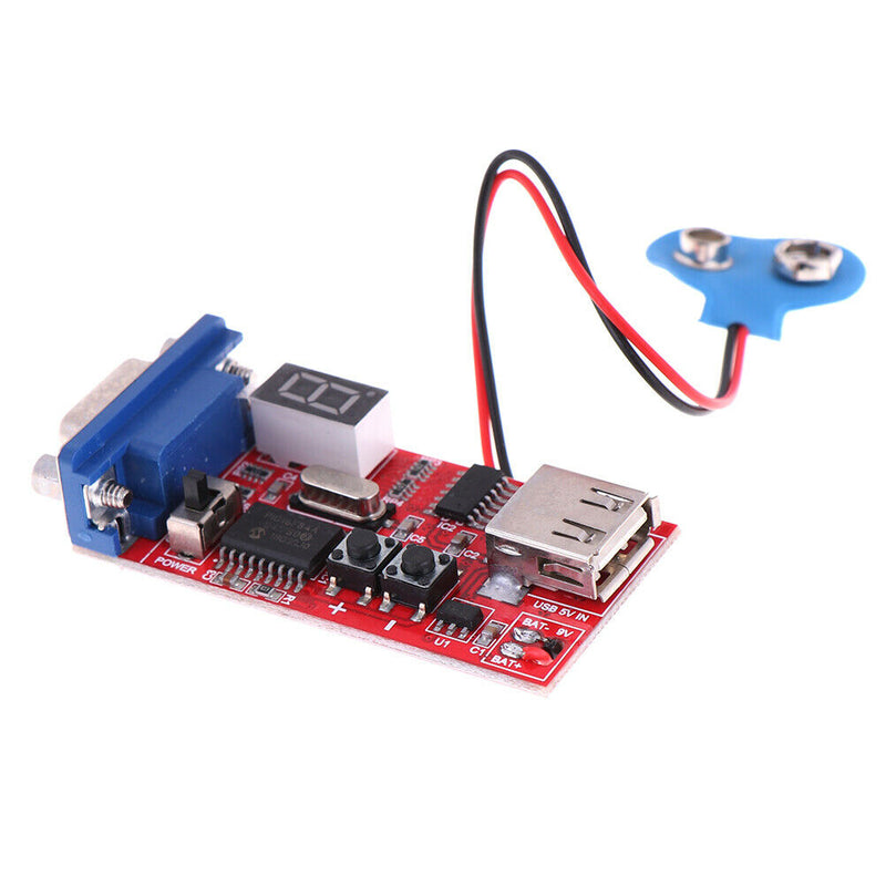 DC 9v vga signal generator lcd tester 15 signal output battery power supplyI Ew