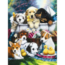 5D DIY Full Drill Diamond Painting Dogs Cross Stitch Embroidery Mosaic Kit