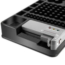 Battery Storage Organizer Holder with Tester - Battery Caddy Rack Case Box