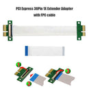 PCI Express 36Pin Male to Male Interface 1x Extender Adapter with FPC Cable