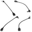 Up 90+Down 90Angle USB 3.0 Male to Female Data Sync Extension Cable