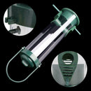 Outdoor Birds Water Feeder Dish Plastic PVC Bucket Dark Plastic New Green A E3M1