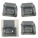 4Pieces Reptile Terrarium Vivarium Tank Box Turtle Nursery Breeding Cage Black