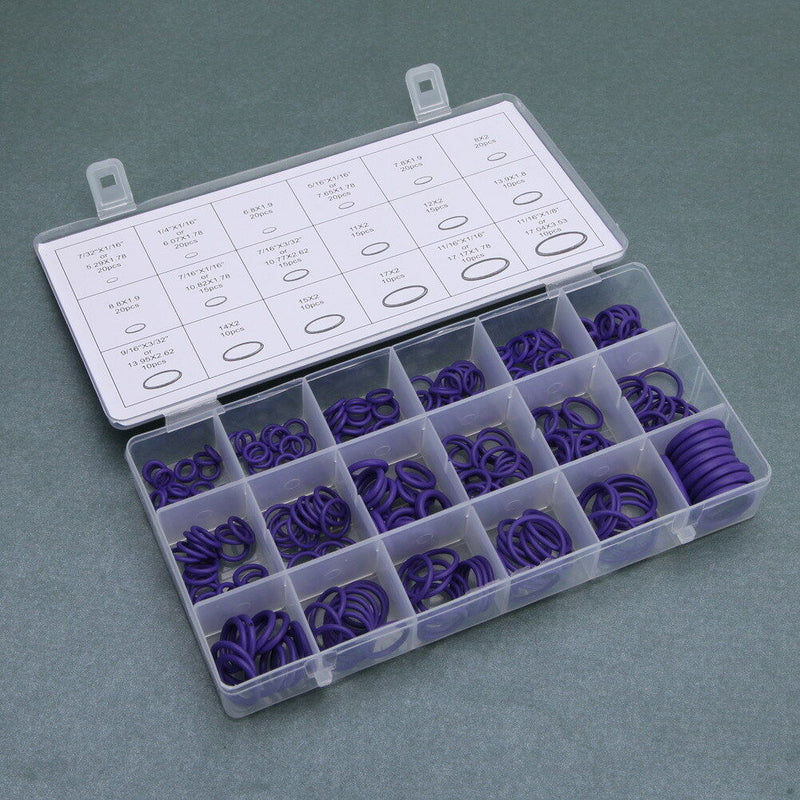 270Pcs Rubber O Ring Metric Nitrile Washer Seals Pumps Assortment Kit 18 Sizes