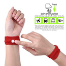 2pcs Morning Sickness Wrist Bands Anti Motion Sickness Wristband (Red) A