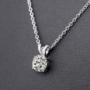 Fahion Women Geometric Zircon Pendant Charm Clavicle Chain Necklace Jewelry