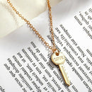 Fashion Women Key Love Long Chain Pendant Choker Necklace Punk Jewelry Gif@