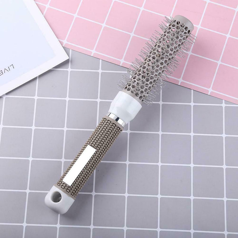 Pro Hair Brush High Temperature Resistant Ceramic Iron Round Comb (25mm) A