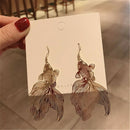 1 Pair Metal Hollow Goldfish Dangle Earring Fashion Women Party Jewelry Gifts