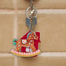 4pcs DIY Full Drill Special Shaped Diamond Painting Animals Candy Keychains Art