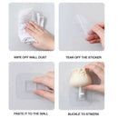 Coat Hooks Adhesive Peeking Cat Wall Mounted ABS Robe Towel Hook 2 Pack for
