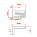 T-50 Measuring Tool Woodworking T-Type Scribe Mark Measurement Ruler Aluminum OZ