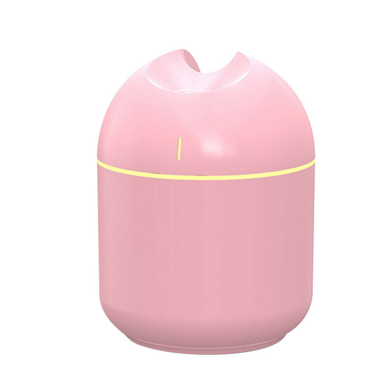 2 Modes Mist Spraying Air Humidifier Aroma Essential Oil Diffuser (Pink) A