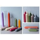 2Pcs Pillar Shaped Clear Candle Making Mold Mould DIY Handcraft Dinner Decor