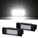 Pair License Plate Light Lamp 18 LED for PEUGEOT CITROEN C2 C3 C4 C5 3008 508 5D