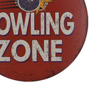12'' BOWLING ZONE Metal Tin Sign Gym Sports Bar Wall Hanging Decor Plaque