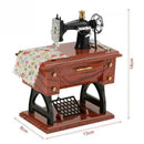 Mini Retro Music Box Sewing Machine Shape Music Box Home Decoration Gifts T0P0