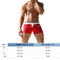 Men Swimming Trunks Swimwear Quick-Drying Swim Beach Shorts (Red M) A