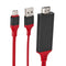 2m Type C+USB to HDMI Converter Cable 4K Video Adapter Cord for Phone HDTV A#S