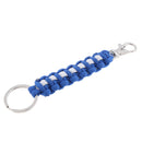 Outdoor Survival Kit Paracord Key Chain Rope Parachute string Lanyard Blue