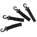 4PCs Kayak Clip Black Paddle Buckle Mounting Webbing Parts Holder Fixed Be-OZ
