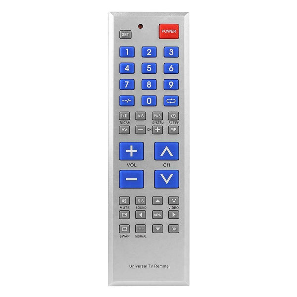 Universal TV Remote Control Oversize Key Controller for Big-button TV Sets #s