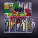 77Pcs Fishing Lures Kit Set For Bass,Trout,Salmon,Including Spoon Lures,Sof