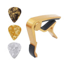 Aluminium Guitar Capo+3 Picks Mediator for Acoustic Electric Guitarra Parts
