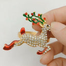 6PCS Metal Colored Elk Christmas Napkin Ring Wedding Banquet Hotel Table Su