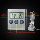 Stainless Steel Food Thermometer Meat Timer Kitchen Cooking Countdown Probe
