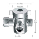 3-Way Bathroom Chrome Diverter T-adapter Valve For Shower Arm Mounted O3L4 P3U6
