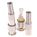 2Pcs BNC Male Solderless Connector For Security CCTV Camera Coax Video AdapSEAU