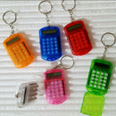 Pocket Plastic 8 Digits LCD Display Mini Calculator Keyring Keychain Chi XDR