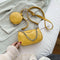 Alligator Leather Handbag Purse Women Sling Crossbody Shoulder Bag (Yellow) A