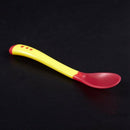 Baby Infants feeding Bowl With Sucker and Temperature Sensing Spoon Suction S2A8