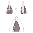 Canvas Chest Bag Unisex Casual Bag Personality Ethnic Style Retro Shoulder
