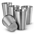 2 Piece Stainless Steel Cup Mug Drinking Coffee Beer Tumbler Travel 50ml