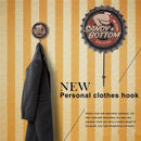 New Retro Creative Beer Cover Hook "SANDY BOTTOM" Character Personality Hoo