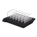 Multi Port Fast Charging USB Phone Charger Station Dock Stand AU Plug Black