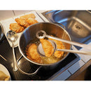 2pcs Food Clip Snack Fryer Strainer BBQ Serving Tongs Frying Colander Filter