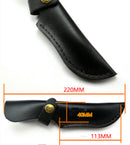 Outdoor Tools Straight Cutter Cow Leather Scabbard Pouch Cover Carry Holder