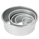 5Pcs/Set Aluminum Alloy Round Cake Mould Chiffon Cake Baking Pan Pudding Ch