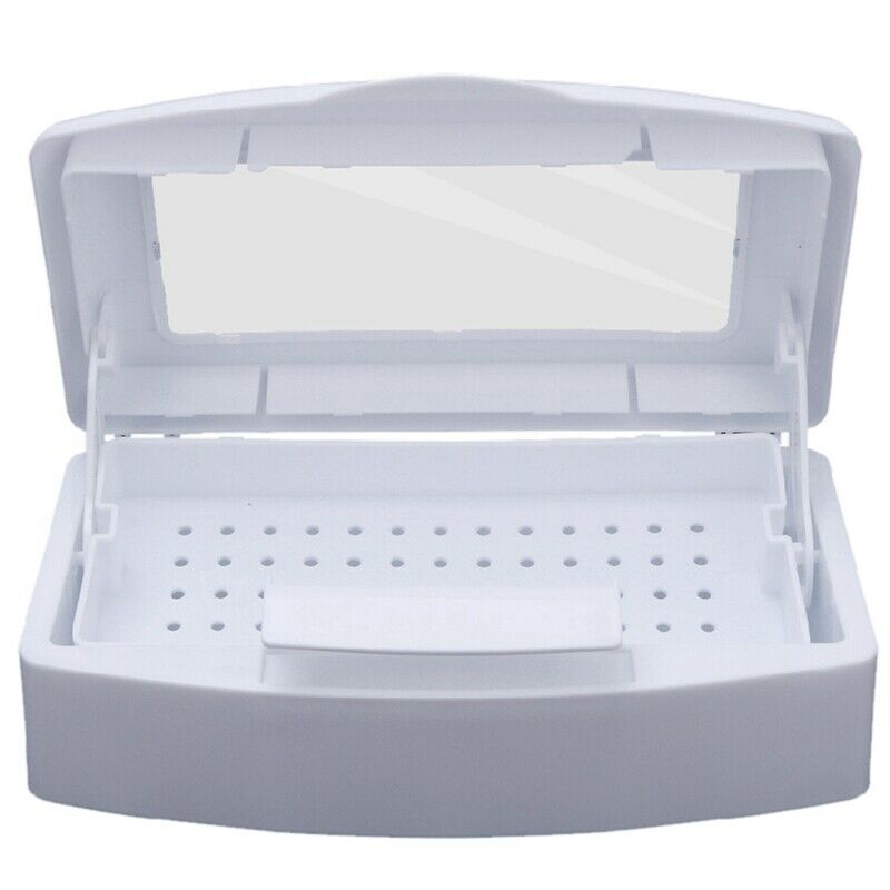 Nail Sterilizer Tray Disinfection Pedicure Manicure Box Nails Art Boxes Ste M1R4