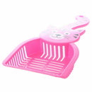 Rose Red Cat Pattern Plastic Pet Dog Cats Litter Scoop