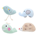 4pcs Animal Pet Grinding Catnip Toys Mini Cute Cat Plush Interactive Toys A